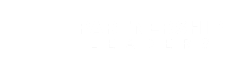Partnership Leaders - All white logo horizontal